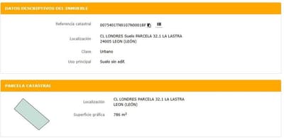 Parcela urbana de 786 m² en La Lastra ideal para 7 adosados