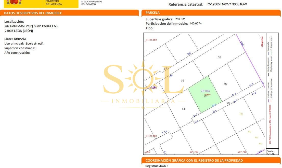 PARCELA URBANIZABLE DE 738,83 EN ERAS DE RENUEVA (LEON) - Foto 23