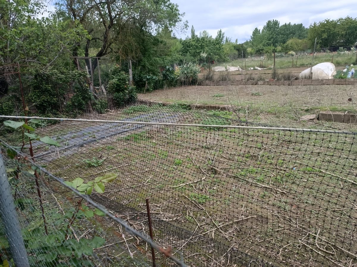 Terreno rustico en plena ciudad de Ponferrada, cerrado y con caseta