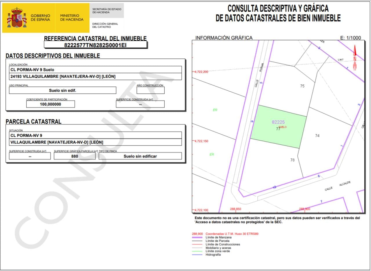 Solar en Calle Porma, 9 (Navatejera) - Foto 2