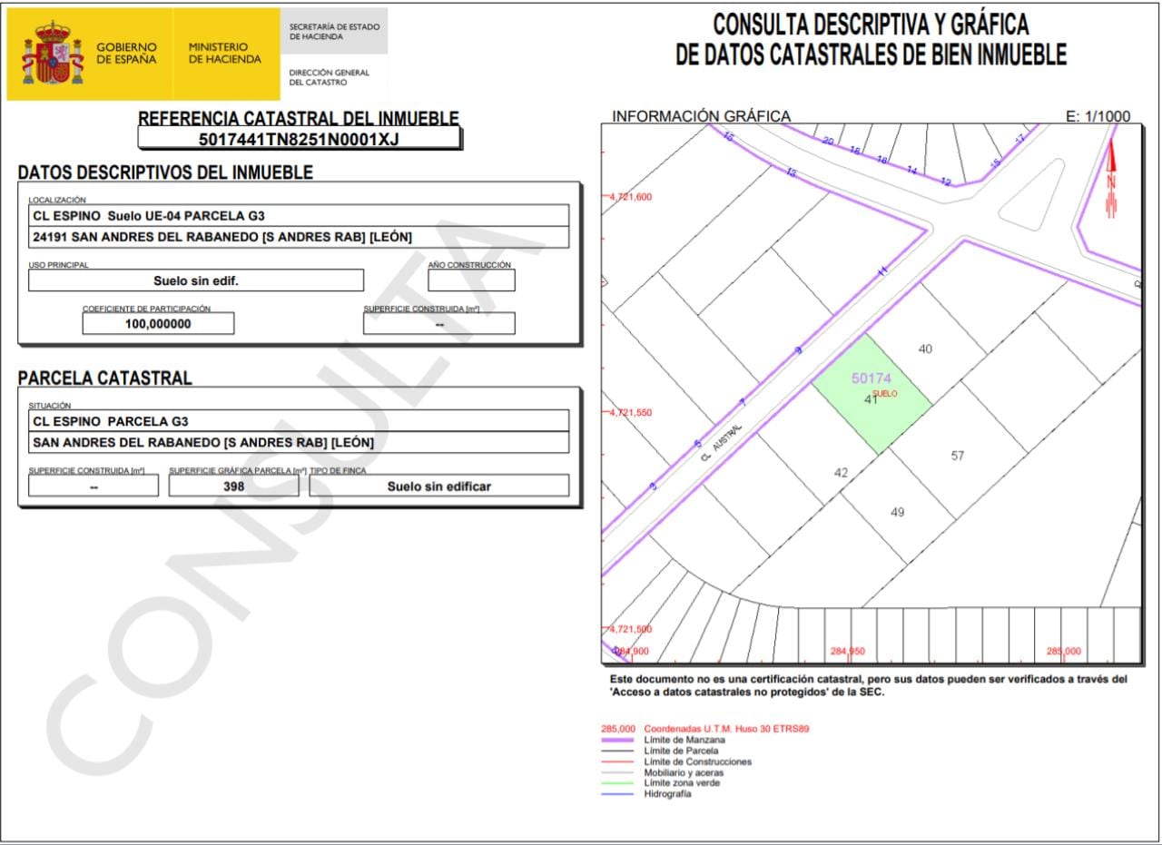 Solar en Calle Austral, 4 (San Andres del Rabanedo) - Foto 4