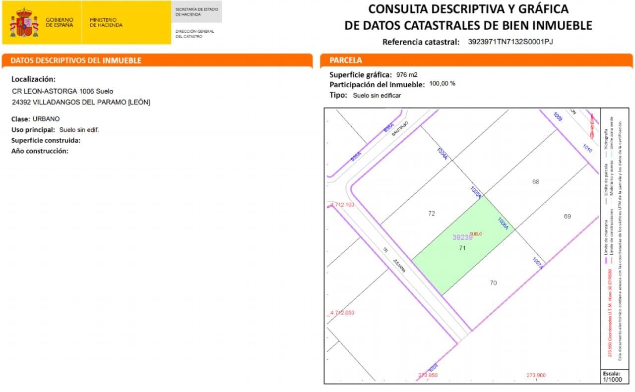 Terreno en Calle Asturias-leones, 1006 (Villadangos del Paramo) - Foto 2