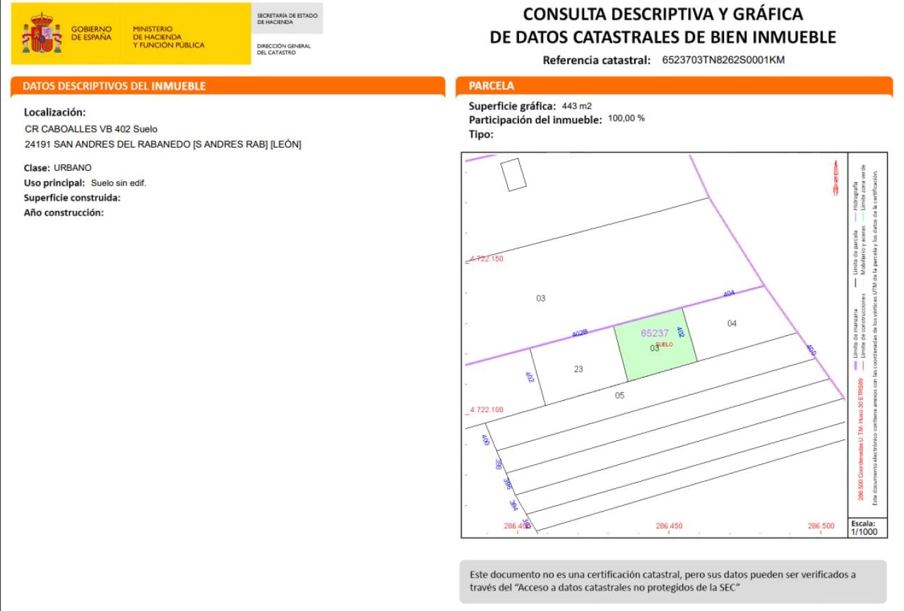 Solar en Calle Caboalles, 402 (San Andres del Rabanedo) - Foto 2