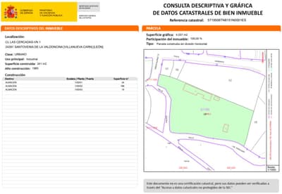 Solar en Calle Las Cercadas, 1 - 3 (Santovenia de la Valdoncina)