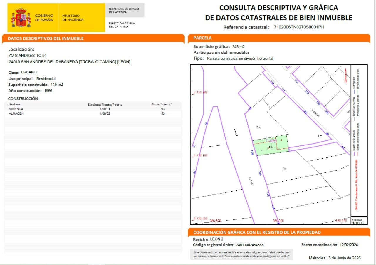 Solar en Calle Azorin, 152 (Trobajo del Camino) - Foto 6