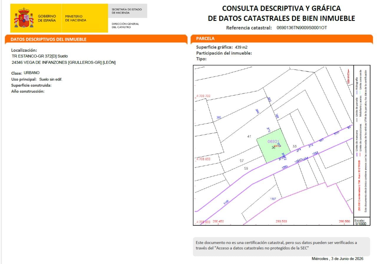 Solar en Calle Travesia Estanco, 372 (Vega de Infanzones) - Foto 10