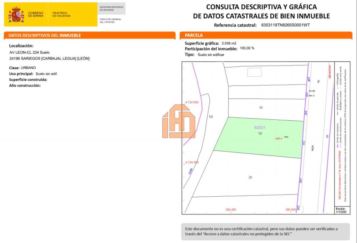 Terreno en Avenida De Leon, 234 (Carbajal de la Legua) - Foto 3