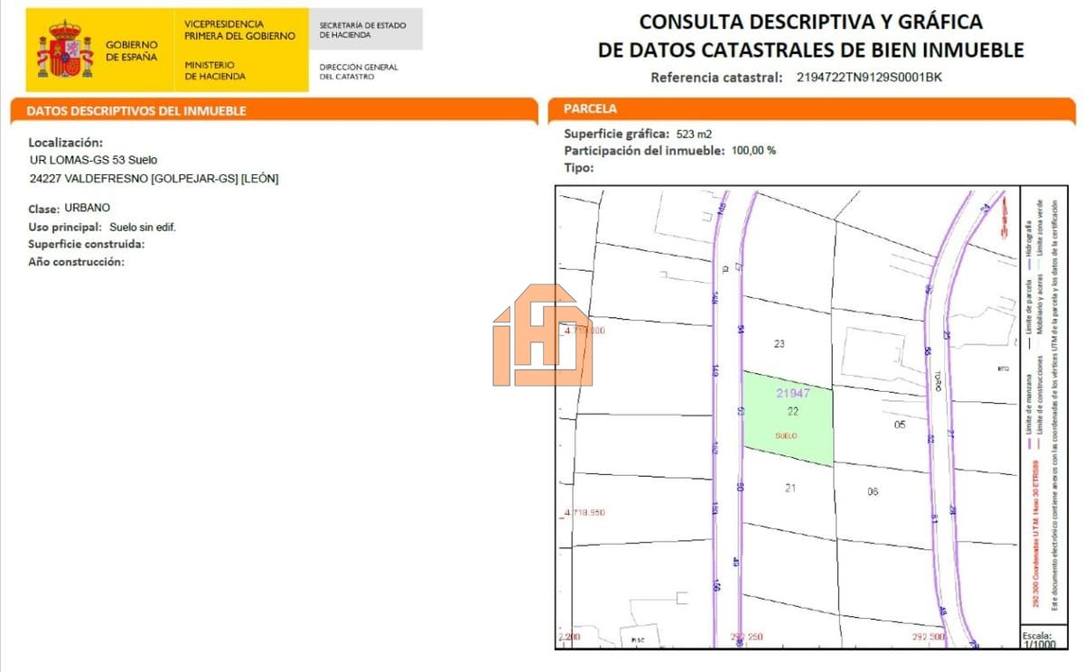 Terreno en Calle Rio Esla, 50 (Urbanizacion Las Lomas)