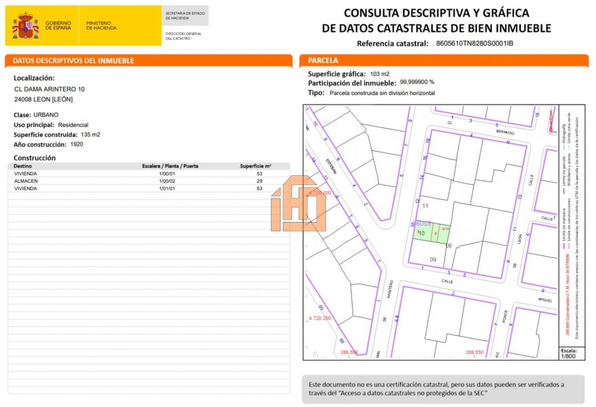 Terreno en Calle Dama De Arintero, 10 (San Esteban)