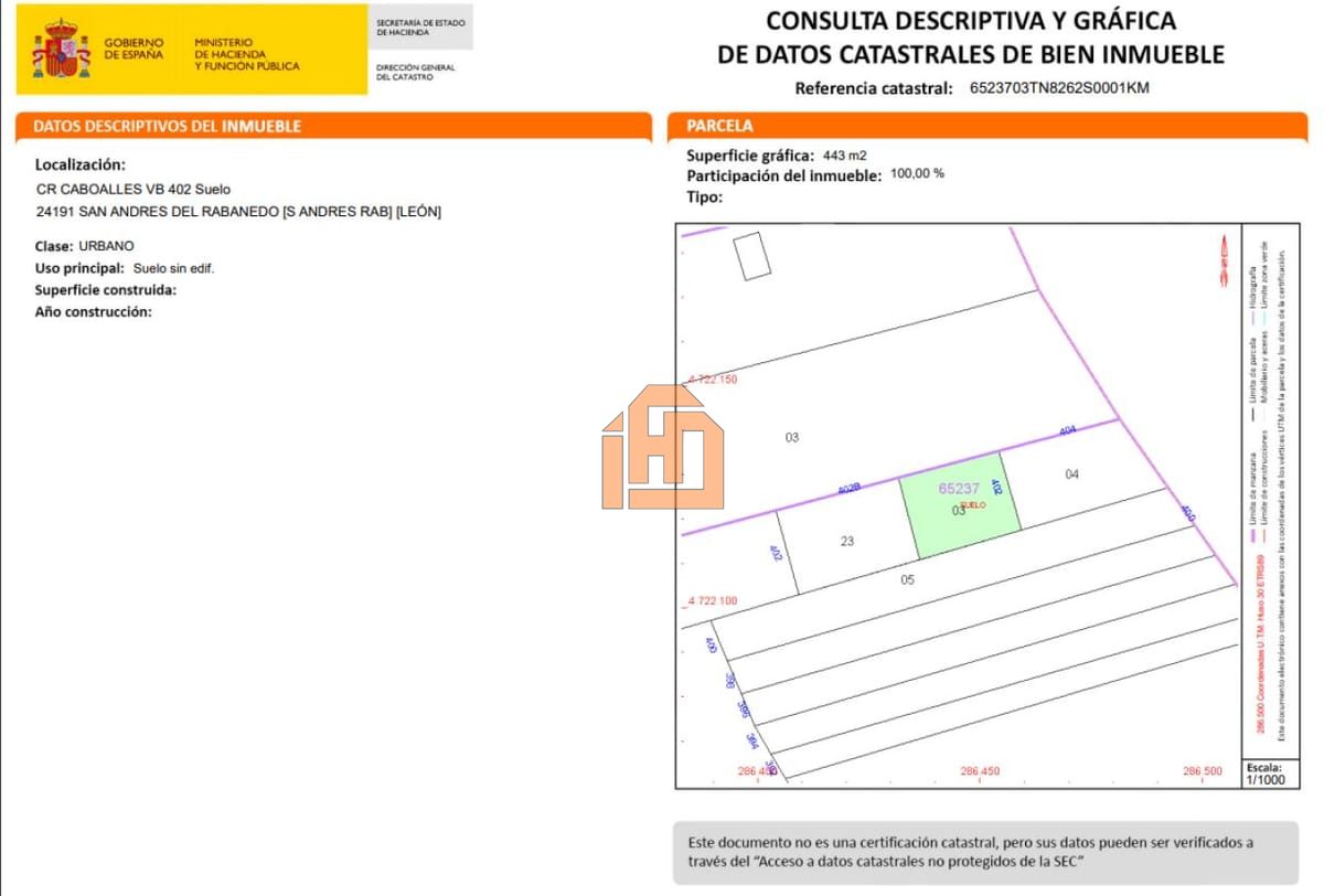 Terreno en Calle Caboalles en San Andrés del Rabanedo - Foto 2