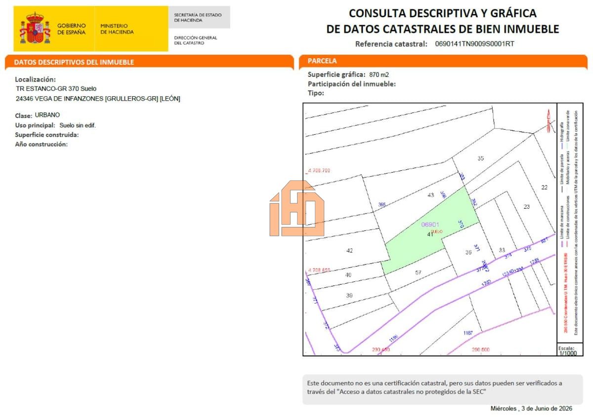 Terreno en Calle Travesia Estanco, 372 (Vega de Infanzones) - Foto 13