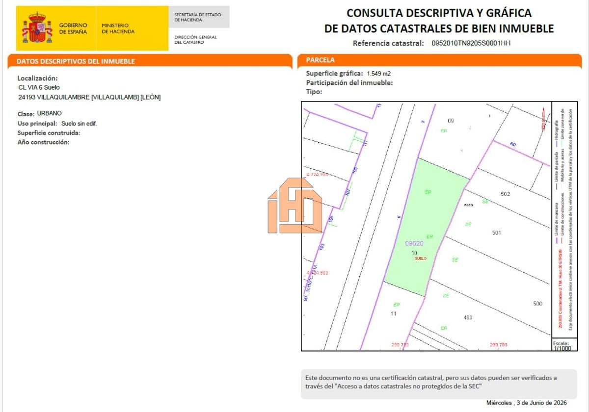 Terreno en Calle La Via, 6 (Villaquilambre) - Foto 3