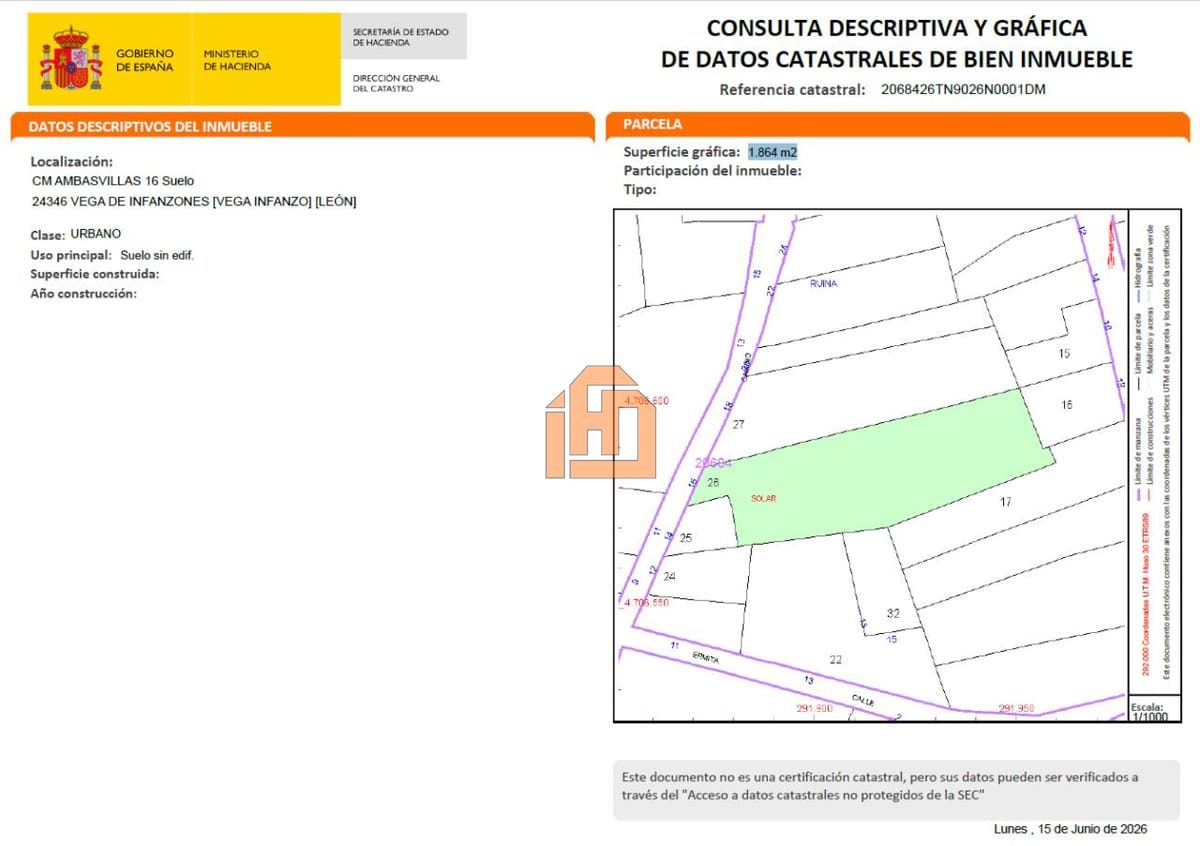 Terreno en Calle Ambasvillas, 16 (Vega de Infanzones)