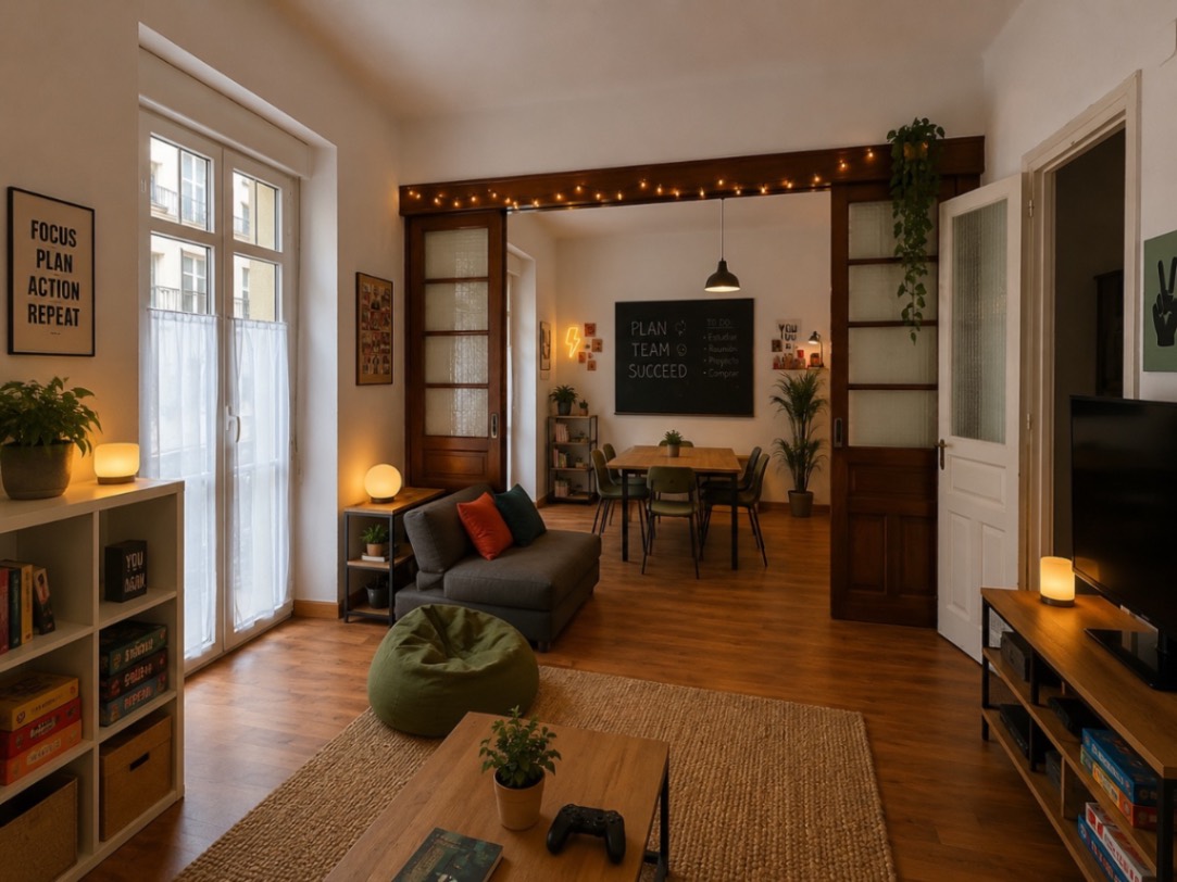 Se alquila 5 habitaciones para estudiantes, profesores, opositores de septiembre del 2026 a junio de 2027 en el centro de Gijón