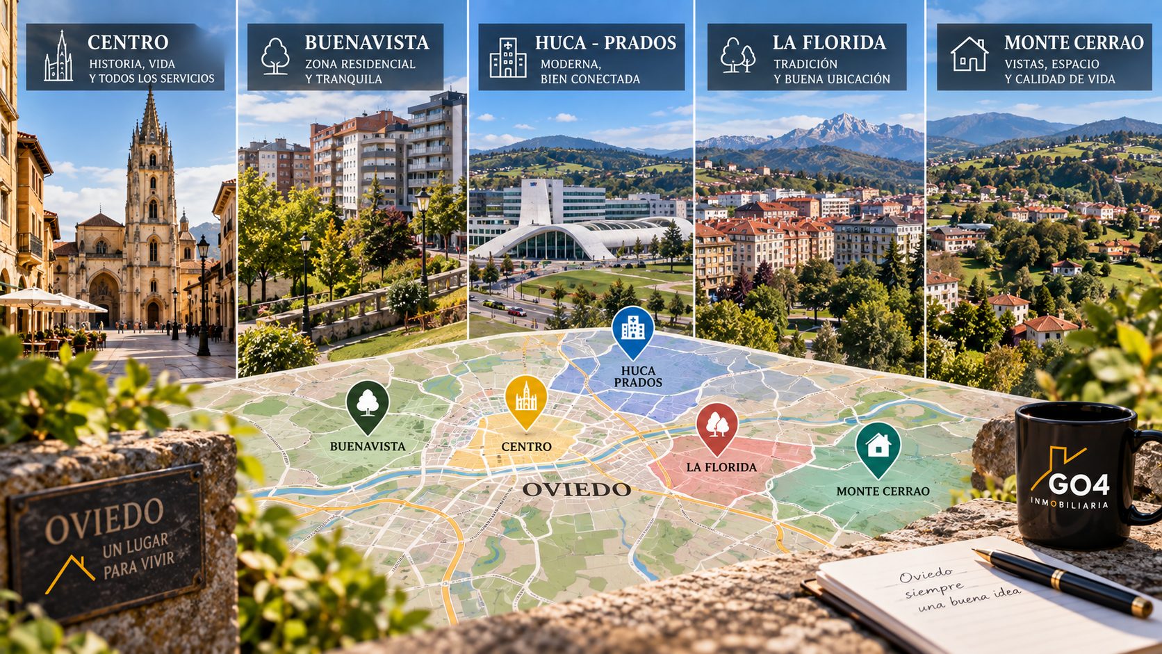 Comprar en Oviedo: qué esperar de cada zona