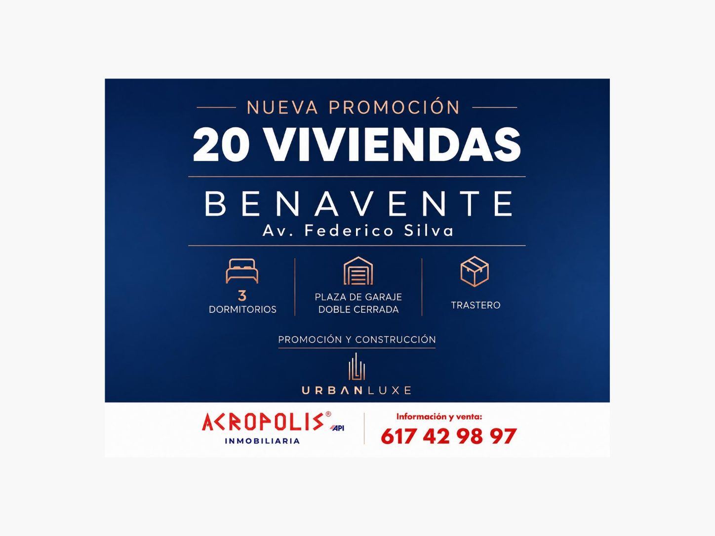 NUEVA PROMOCIÓN DE 20 VIVIENDAS UBICADAS EN BENAVENTE, ZAMORA - Foto 1