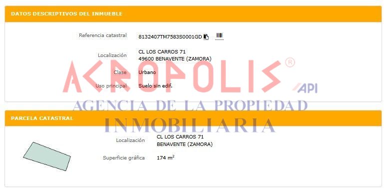 SOLAR EN VENTA EN BENAVENTE, ZAMORA